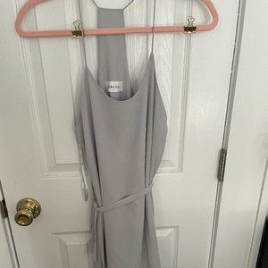 Pinkyotto Bacio Grey Mini Chiffon Dress S